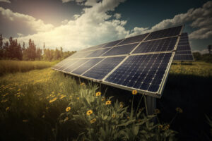 Ground mounted solar panel