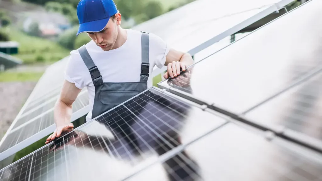 solar panel instalation